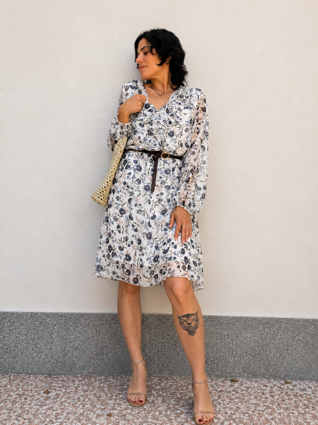 Abito Floreale in georgette