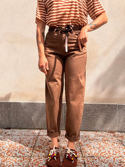 Pantalone Baggy Naty marrone