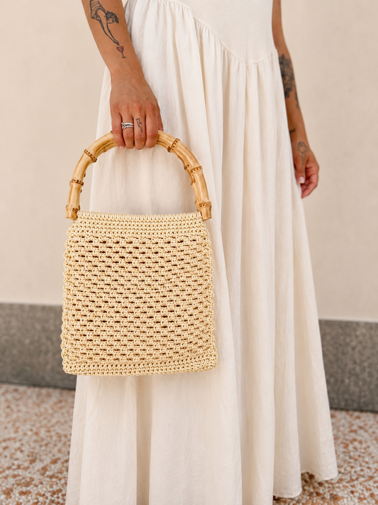 Borsa Manico Bambù