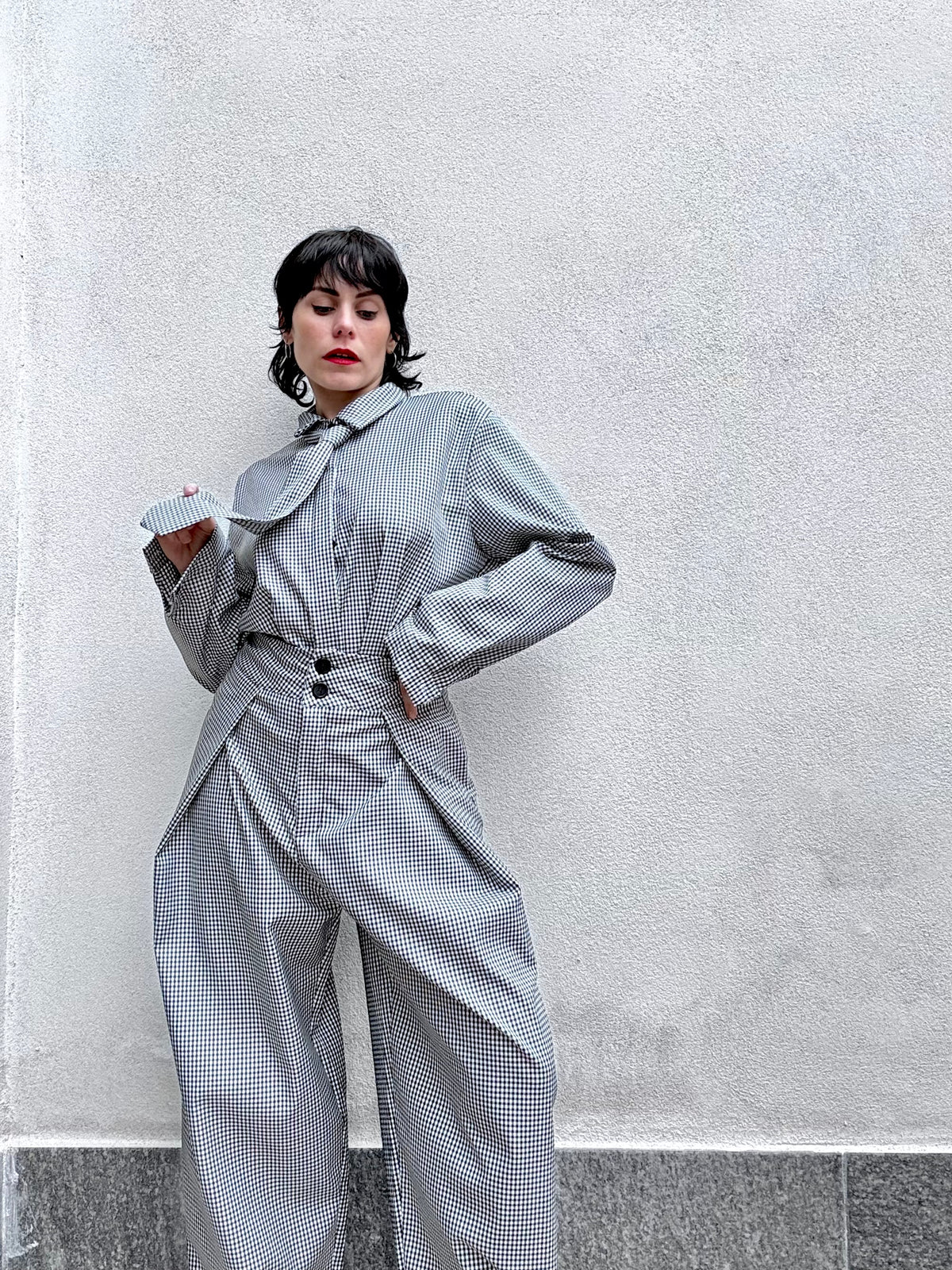 Pantalone Vichy a palloncino