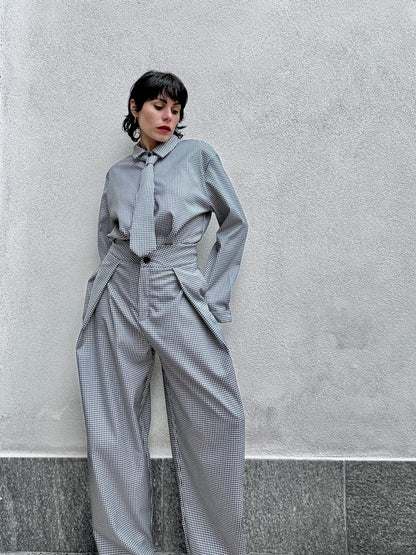 Pantalone Vichy a palloncino