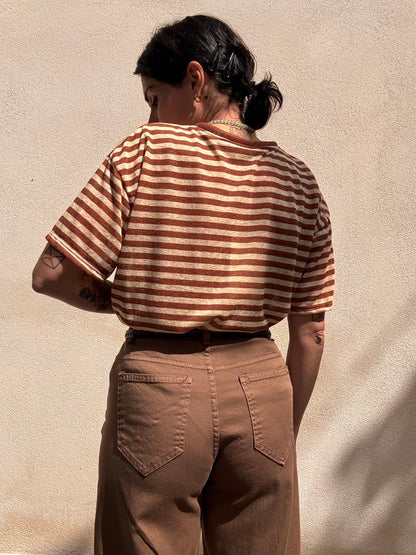 Pantalone Baggy Naty marrone