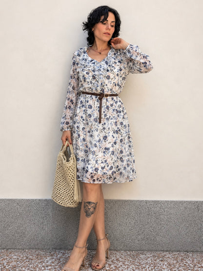 Abito Floreale in georgette