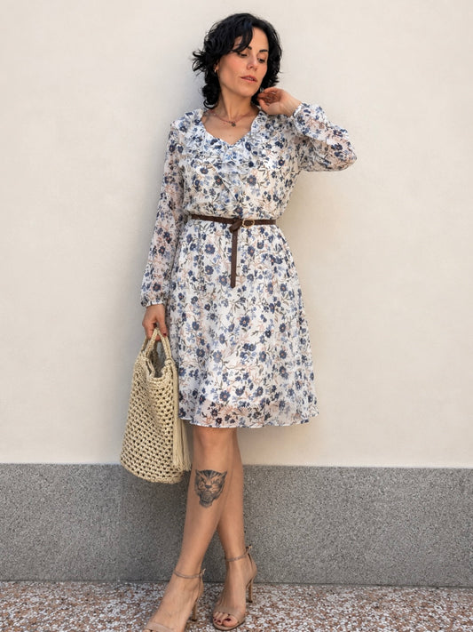 Abito Floreale in georgette