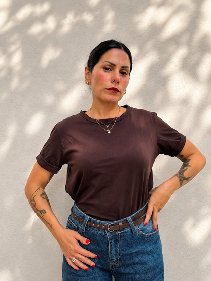 T-shirt Cioccolato cotone
