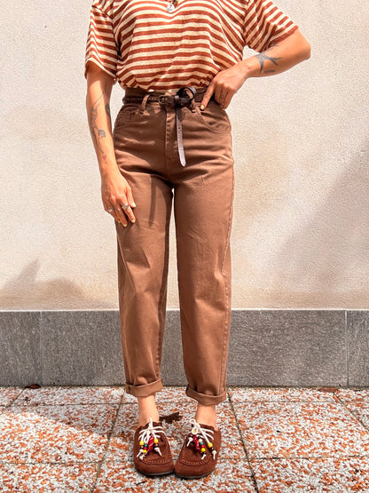 Pantalone Baggy Naty marrone