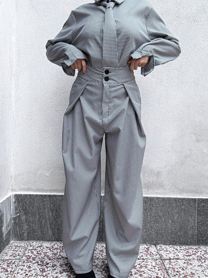Pantalone Vichy a palloncino