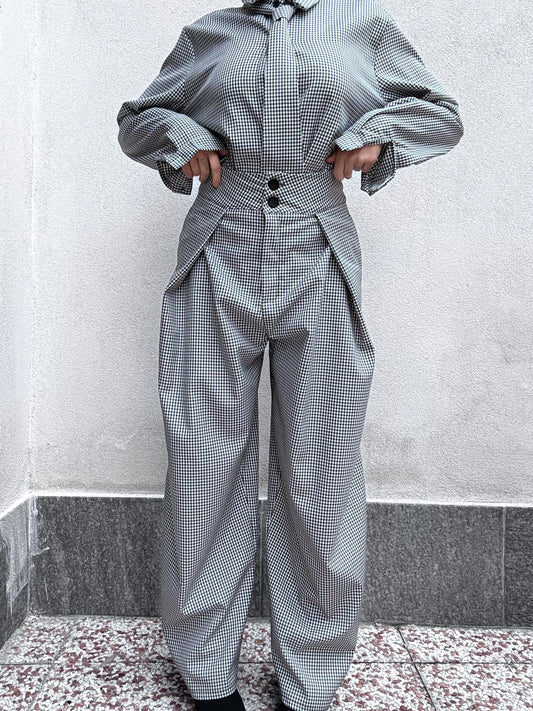 Pantalone Vichy a palloncino