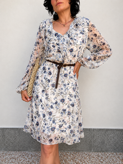 Abito Floreale in georgette