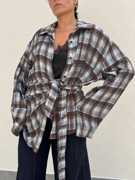 Camicia Check con nodo