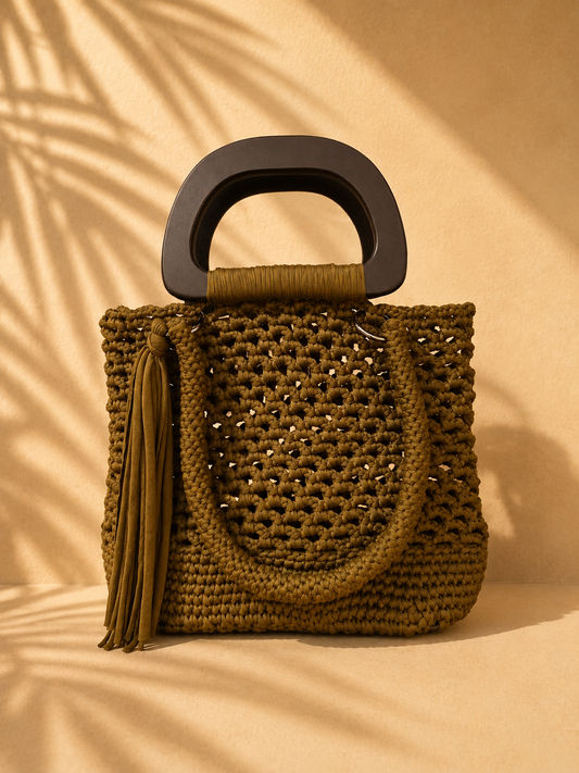 Borsa intreccio Cachi