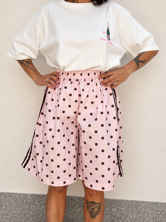 Pantalone sport Pois Rosa
